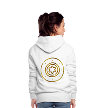 Load image into Gallery viewer, Gold Protection Star 1 Women’s Premium Hoodie - white