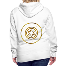 Load image into Gallery viewer, Gold Protection Star 1 Women’s Premium Hoodie - white