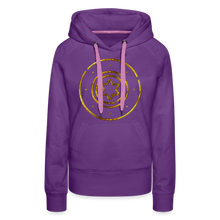 Load image into Gallery viewer, Gold Protection Star 1 Women’s Premium Hoodie - purple 