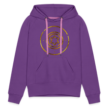Load image into Gallery viewer, Gold Protection Star 1 Women’s Premium Hoodie - purple 