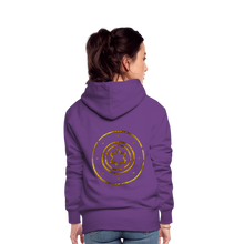 Load image into Gallery viewer, Gold Protection Star 1 Women’s Premium Hoodie - purple 