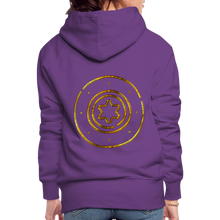 Load image into Gallery viewer, Gold Protection Star 1 Women’s Premium Hoodie - purple 