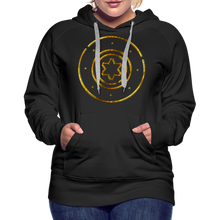 Load image into Gallery viewer, Gold Protection Star 1 Women’s Premium Hoodie - black