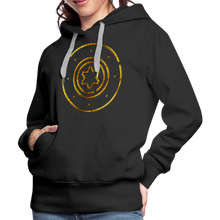 Load image into Gallery viewer, Gold Protection Star 1 Women’s Premium Hoodie - black