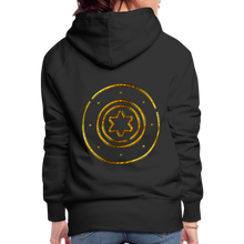 Load image into Gallery viewer, Gold Protection Star 1 Women’s Premium Hoodie - black