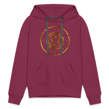 Load image into Gallery viewer, Gold Protection Star 1 Women’s Premium Hoodie - burgundy