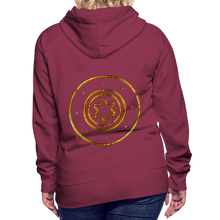 Load image into Gallery viewer, Gold Protection Star 1 Women’s Premium Hoodie - burgundy
