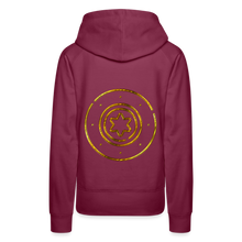 Load image into Gallery viewer, Gold Protection Star 1 Women’s Premium Hoodie - burgundy