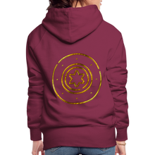 Load image into Gallery viewer, Gold Protection Star 1 Women’s Premium Hoodie - burgundy