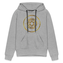 Load image into Gallery viewer, Gold Protection Star 1 Women’s Premium Hoodie - heather grey