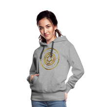 Load image into Gallery viewer, Gold Protection Star 1 Women’s Premium Hoodie - heather grey