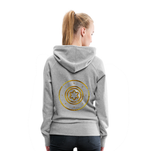 Load image into Gallery viewer, Gold Protection Star 1 Women’s Premium Hoodie - heather grey