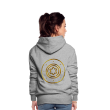 Load image into Gallery viewer, Gold Protection Star 1 Women’s Premium Hoodie - heather grey