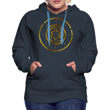 Load image into Gallery viewer, Gold Protection Star 1 Women’s Premium Hoodie - navy