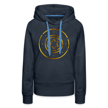 Load image into Gallery viewer, Gold Protection Star 1 Women’s Premium Hoodie - navy