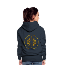 Load image into Gallery viewer, Gold Protection Star 1 Women’s Premium Hoodie - navy