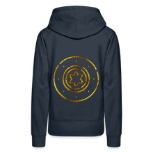 Load image into Gallery viewer, Gold Protection Star 1 Women’s Premium Hoodie - navy