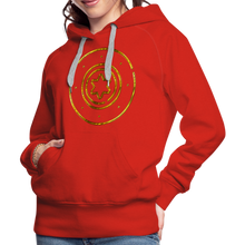 Load image into Gallery viewer, Gold Protection Star 1 Women’s Premium Hoodie - red
