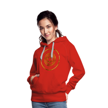 Load image into Gallery viewer, Gold Protection Star 1 Women’s Premium Hoodie - red