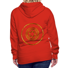 Load image into Gallery viewer, Gold Protection Star 1 Women’s Premium Hoodie - red