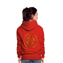 Load image into Gallery viewer, Gold Protection Star 1 Women’s Premium Hoodie - red