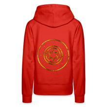 Load image into Gallery viewer, Gold Protection Star 1 Women’s Premium Hoodie - red