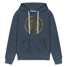 Load image into Gallery viewer, Gold Protection Star 1 Women’s Premium Hoodie - heather denim