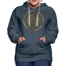 Load image into Gallery viewer, Gold Protection Star 1 Women’s Premium Hoodie - heather denim
