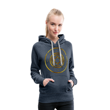 Load image into Gallery viewer, Gold Protection Star 1 Women’s Premium Hoodie - heather denim