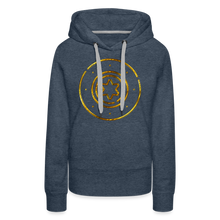 Load image into Gallery viewer, Gold Protection Star 1 Women’s Premium Hoodie - heather denim
