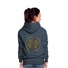 Load image into Gallery viewer, Gold Protection Star 1 Women’s Premium Hoodie - heather denim