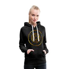 Load image into Gallery viewer, Gold Protection Star 1 Women’s Premium Hoodie - charcoal grey