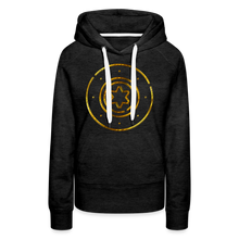 Load image into Gallery viewer, Gold Protection Star 1 Women’s Premium Hoodie - charcoal grey