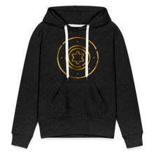 Load image into Gallery viewer, Gold Protection Star 1 Women’s Premium Hoodie - charcoal grey