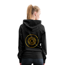 Load image into Gallery viewer, Gold Protection Star 1 Women’s Premium Hoodie - charcoal grey