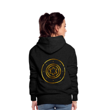 Load image into Gallery viewer, Gold Protection Star 1 Women’s Premium Hoodie - charcoal grey