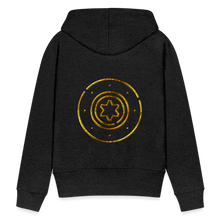Load image into Gallery viewer, Gold Protection Star 1 Women’s Premium Hoodie - charcoal grey