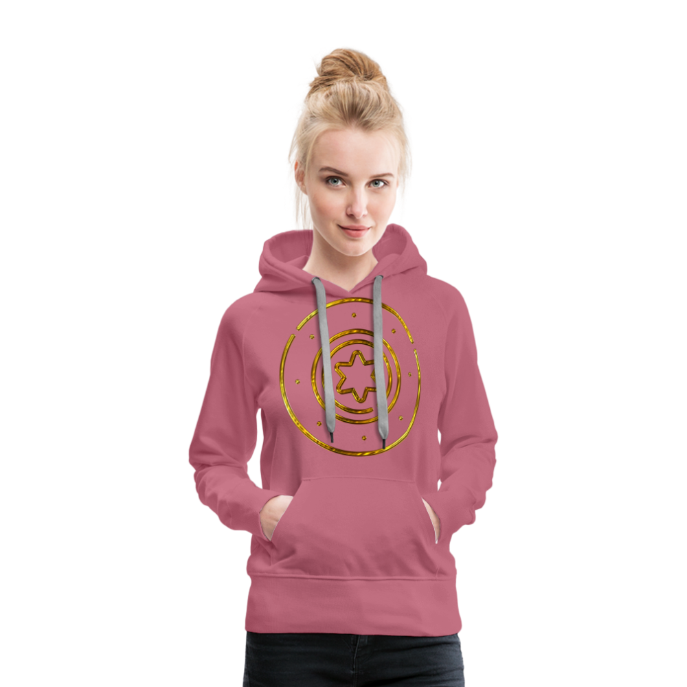 Gold Protection Star 1 Women’s Premium Hoodie - mauve