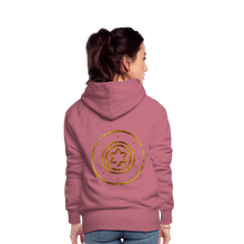 Load image into Gallery viewer, Gold Protection Star 1 Women’s Premium Hoodie - mauve