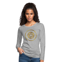Load image into Gallery viewer, Protection Star Women&#39;s Premium Long Sleeve T-Shirt - heather gray