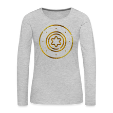 Load image into Gallery viewer, Protection Star Women&#39;s Premium Long Sleeve T-Shirt - heather gray