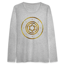 Load image into Gallery viewer, Protection Star Women&#39;s Premium Long Sleeve T-Shirt - heather gray