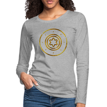Load image into Gallery viewer, Protection Star Women&#39;s Premium Long Sleeve T-Shirt - heather gray