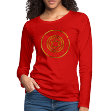 Load image into Gallery viewer, Protection Star Women&#39;s Premium Long Sleeve T-Shirt - red