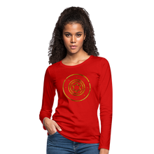 Load image into Gallery viewer, Protection Star Women&#39;s Premium Long Sleeve T-Shirt - red