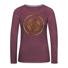 Load image into Gallery viewer, Protection Star Women&#39;s Premium Long Sleeve T-Shirt - heather burgundy