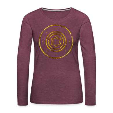 Protection Star Women's Premium Long Sleeve T-Shirt - heather burgundy