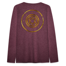 Load image into Gallery viewer, Protection Star Women&#39;s Premium Long Sleeve T-Shirt - heather burgundy