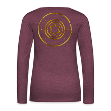Load image into Gallery viewer, Protection Star Women&#39;s Premium Long Sleeve T-Shirt - heather burgundy