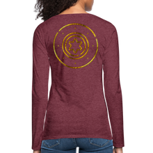 Load image into Gallery viewer, Protection Star Women&#39;s Premium Long Sleeve T-Shirt - heather burgundy